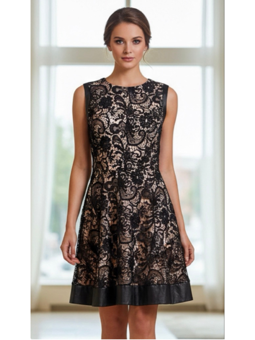 Jessica Simpson Dress Size 8 Black Lace